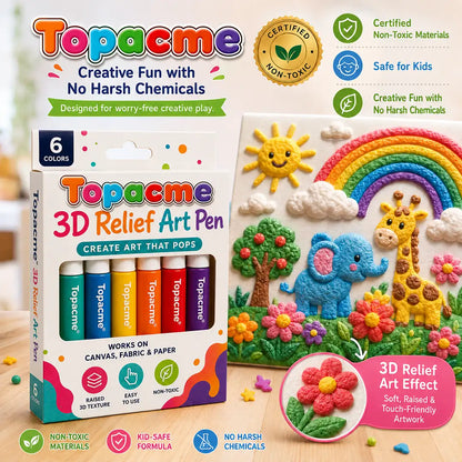 Save 50% by ordering today丨Topacme® 3D Relief Art Pen – Turn Flat Drawings Into Touchable 3D Art🪄