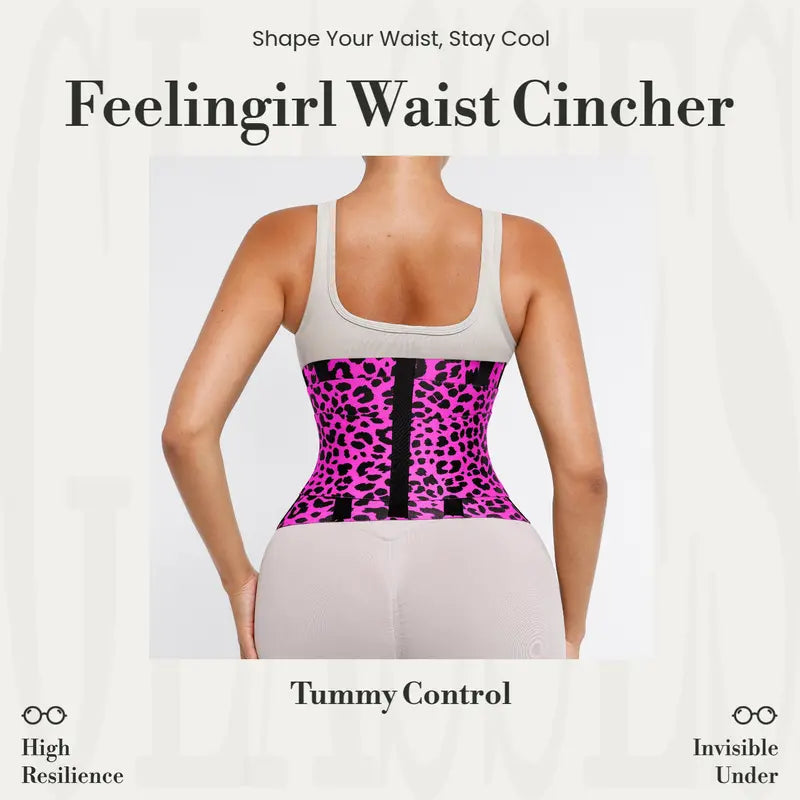 FeelinGirl Waist Trainer Belt Waist Cincher Trimmer Ab Belt Tummy Control Body Shaper with Triple Wrap Women and Men