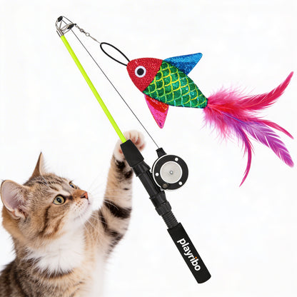 Playribo® Flying Kicker Cat Toy – Interactive Kick & Wrestle Toy | Durable and Engaging for Active Cats | Relieves Stress and Encourages Natural Play