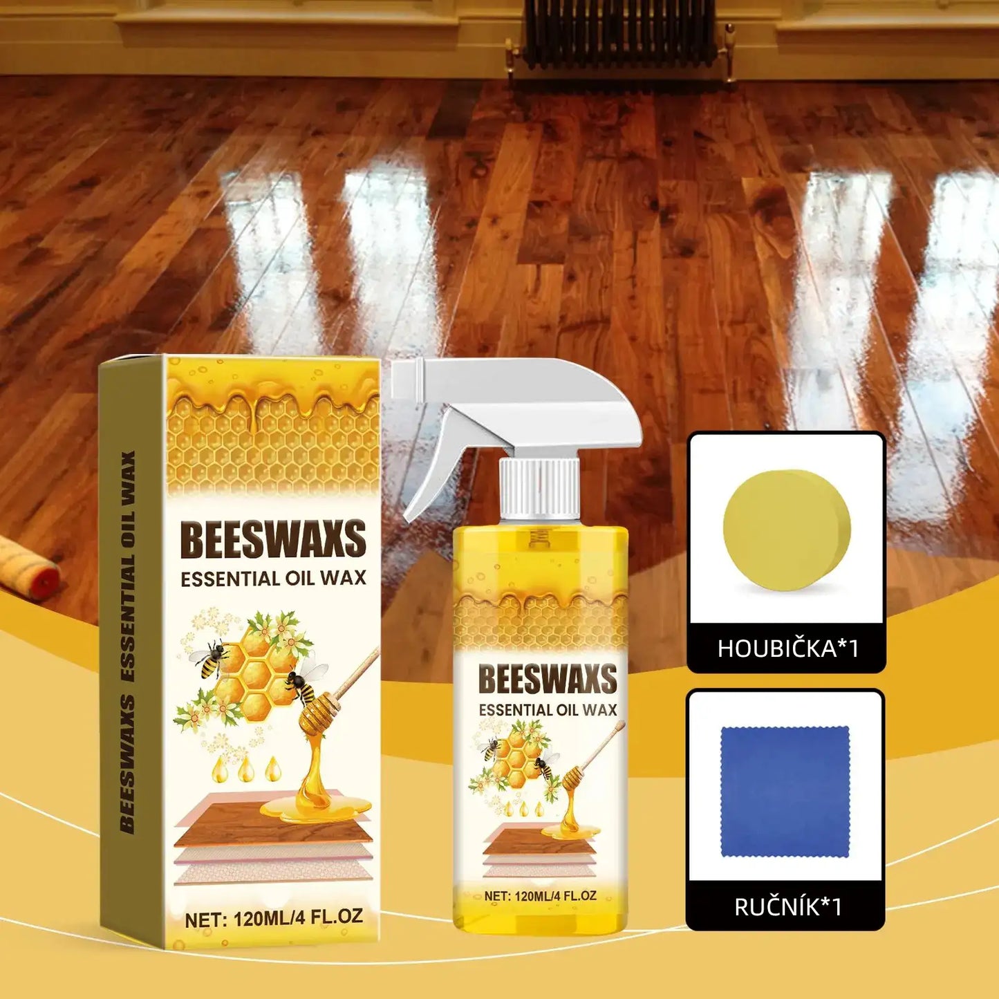 【Официална домашна грижа】✨ WoodGlow Pro · Пчелен восък 3 в 1 · Премахва драскотини и възстановява блясъка на дървото за секунди!