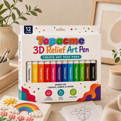 Save 50% by ordering today丨Topacme® 3D Relief Art Pen – Turn Flat Drawings Into Touchable 3D Art🪄