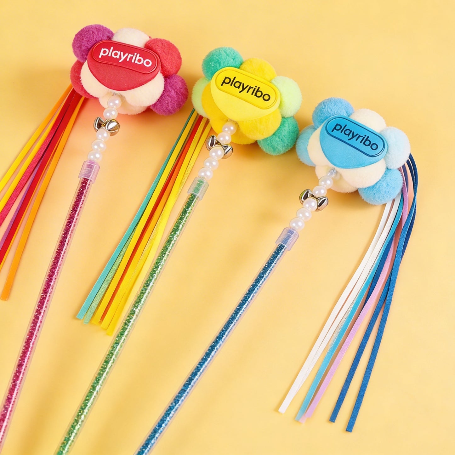 Playribo® Interactive Tug-and-Play Cat Toy – Energy-Burning Fun for Cats | Durable Design for Wrestling, Kicking, and Engaging Play | Safe & Exciting Interactive Cat Toy