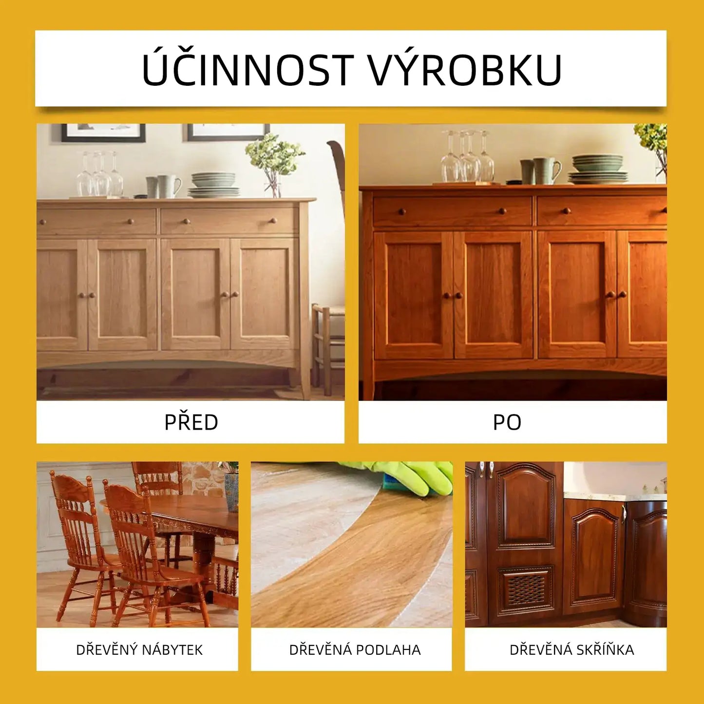 【Официална домашна грижа】✨ WoodGlow Pro · Пчелен восък 3 в 1 · Премахва драскотини и възстановява блясъка на дървото за секунди!