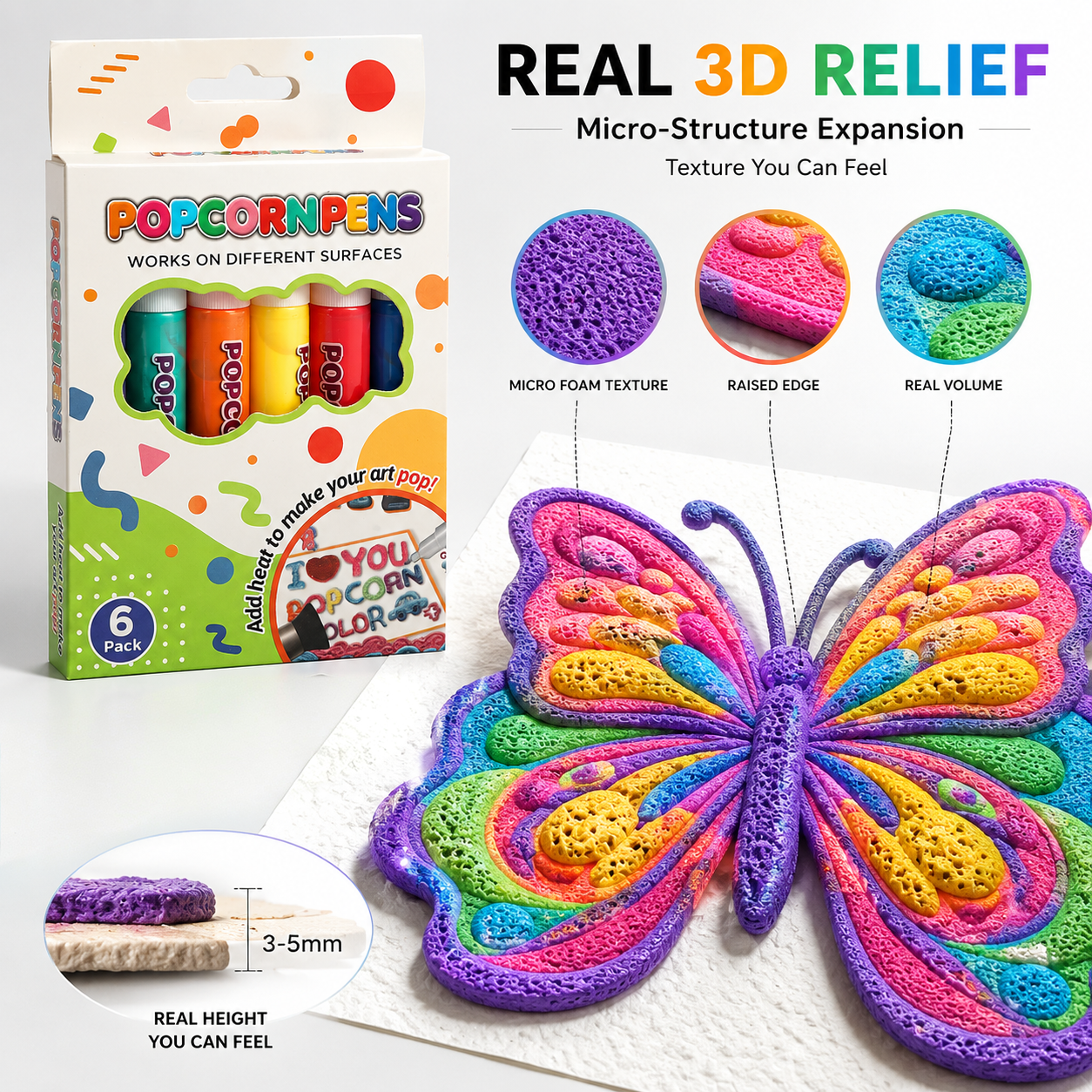 Save 50% by ordering today丨Topacme® 3D Relief Art Pen – Turn Flat Drawings Into Touchable 3D Art🪄