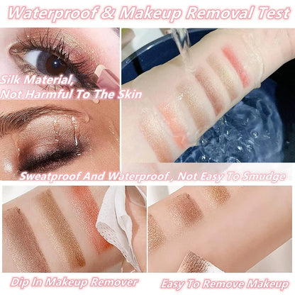 BWOGUE 6 Color Eye Shadow Stick | Twin Eyeshadow Stick | Two-Tone Shimmer Gradient Eyeshadow | Easy to Blend, Non Creasing Eye shadow | Waterproof Glitter | 24 Hour Stay (Shade No. 4 to 6)