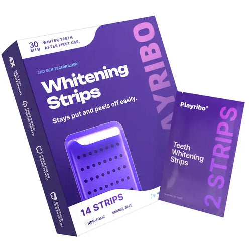 Radiant Smile 2.0 | Purple Teeth Whitening Strips with Color-Correction Technology | Enamel-Safe Formula for Sensitive Teeth | Peroxide-Free