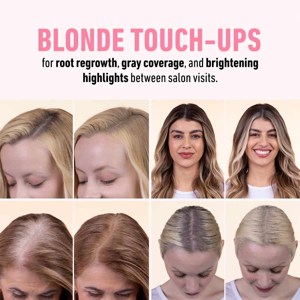 THICK FIBER Root Touch Up and Hairline Concealer - Water & Sweat Resistant Hair Loss Powder Set for Thinning Hair, Includes Brush
