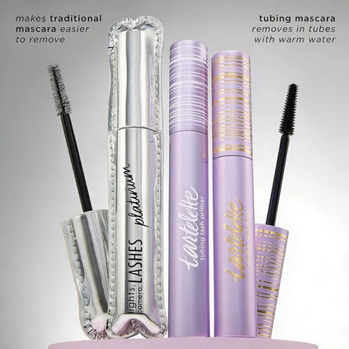 tubing mascara – Lash Extensions in a Tube, Easy-to-Remove Eye Makeup, Clinically Proven to Volumize & Curl, 24Hr Smudge-Proof Longwear, Vegan & Cruelty-Free